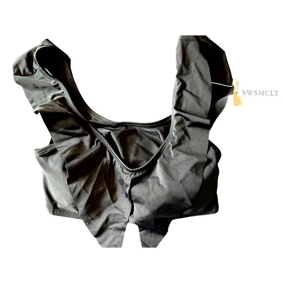 SWSMCLT BLACK TOP WITH TROPICAL BOTTOM BIKINI, SIZE M - Picture 4 of 5